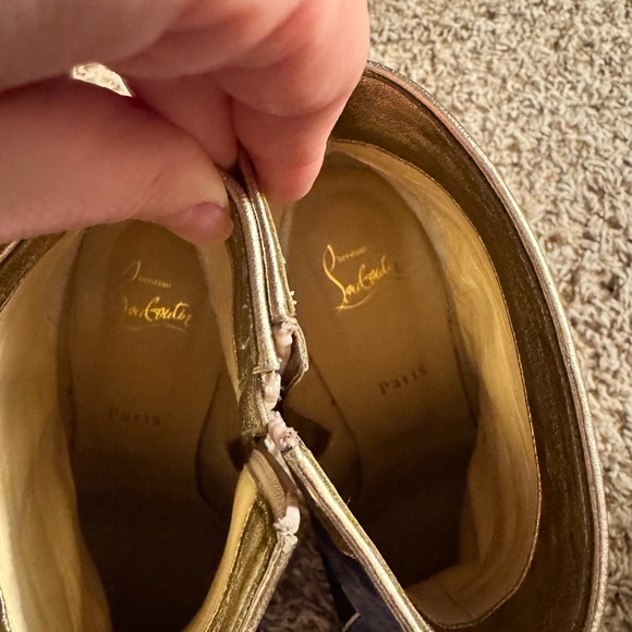 Christian Louboutin Hilconico 85 Tissu Geometrique/Nap Silk 42 - Picture 8 of 10